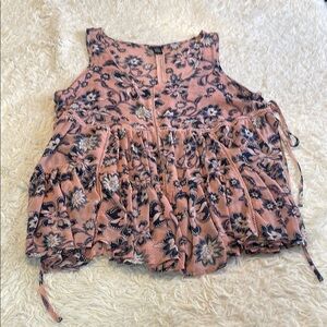 Torrid Sheer Paisley Flowy Floral Tank Top